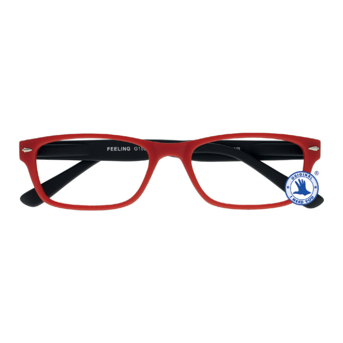 Leesbril I Need You +1.50 dpt Feeling rood-zwart