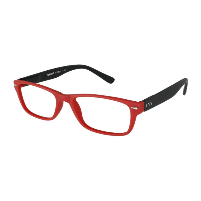 Leesbril I Need You +2.00 dpt Feeling rood-zwart
