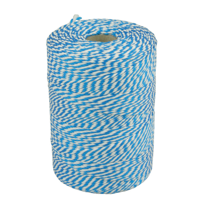 Touw Muller katoen 50 gram 45 meter blauw/wit