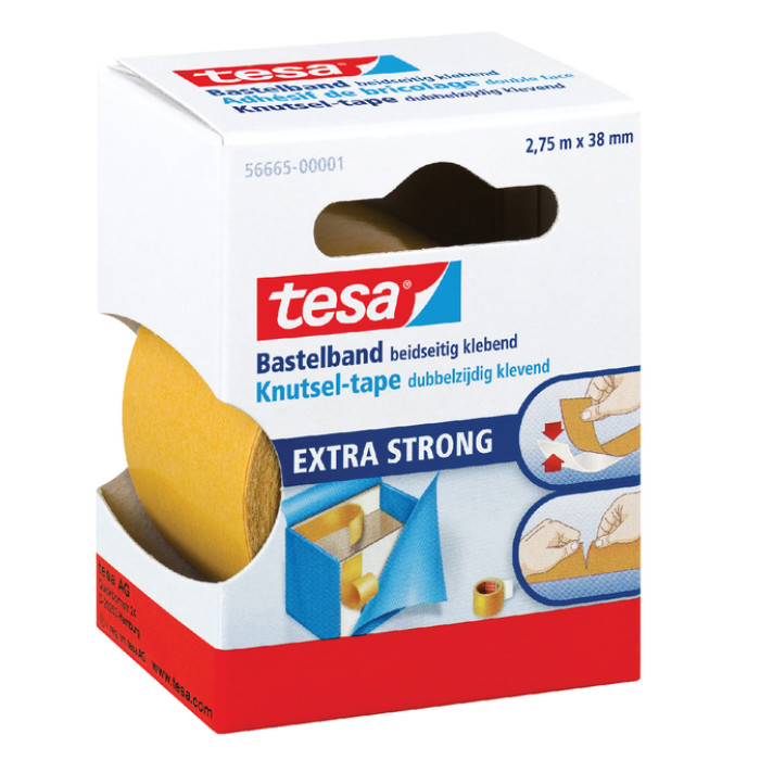 Dubbelzijdige knutseltape tesa® 2,75mx38mm transparant