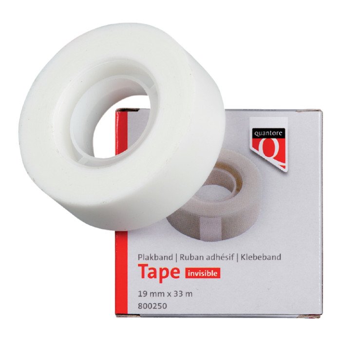 Onzichtbaar plakband Quantore 19mmx33m