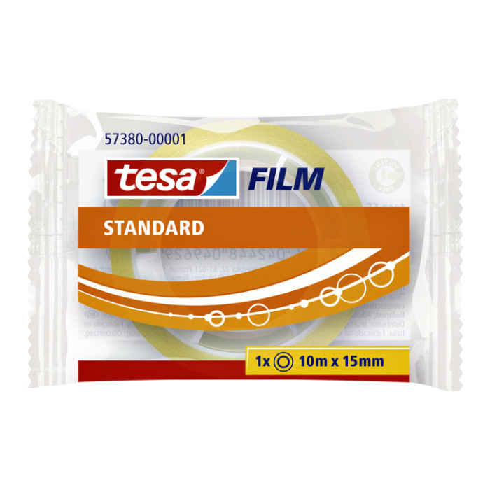 Plakband tesafilmĀ® Standaard 10mx15mm transparant