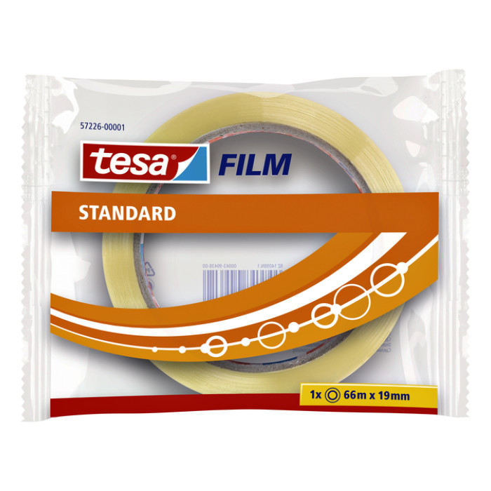 Plakband tesafilm® Standaard 66mx19mm transparant