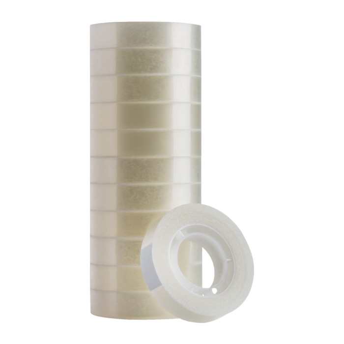 Plakband Quantore 12mmx33m transparant