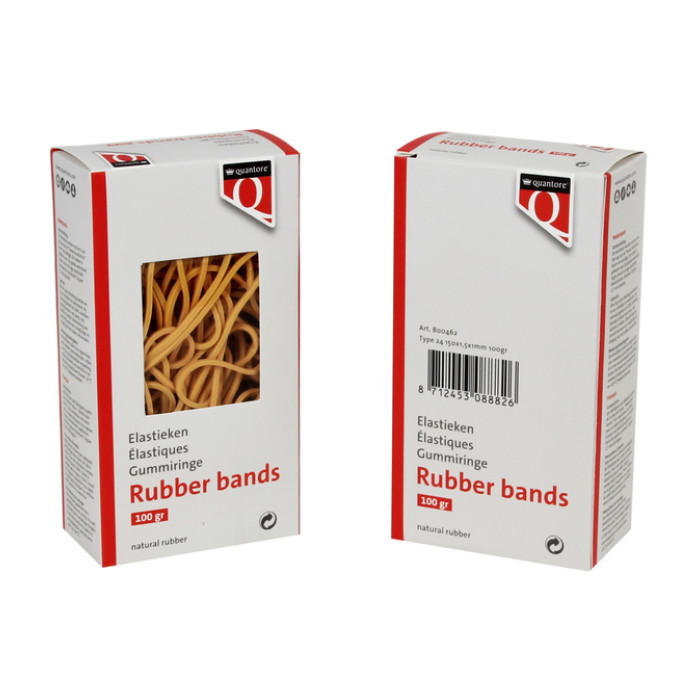 Elastiek Quantore 24 150x1,5x1mm 100gram