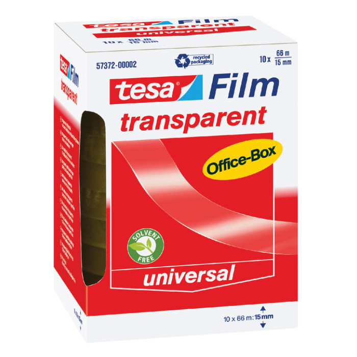Plakband tesafilm® 66mx15mm transparant