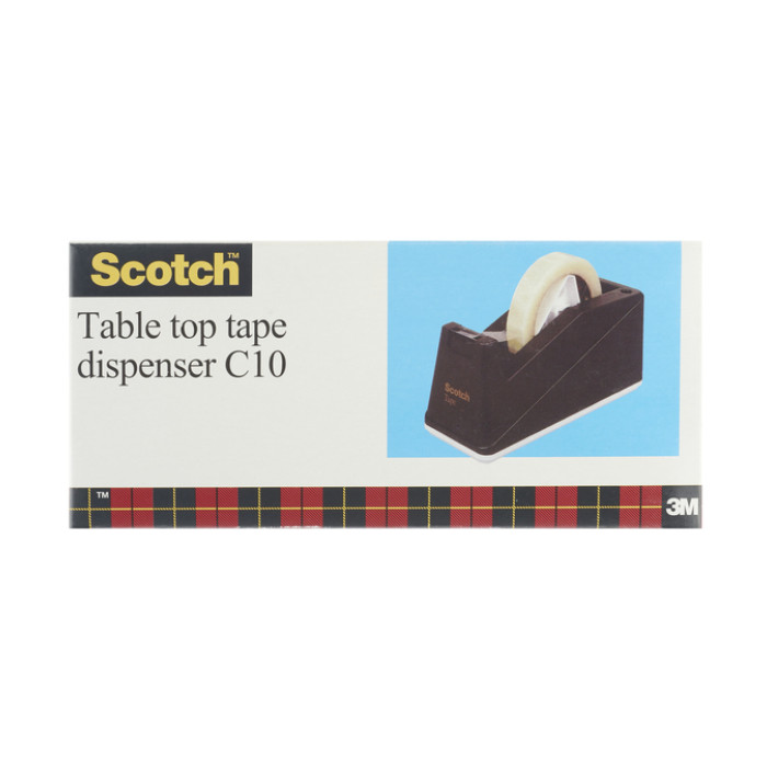 Plakbandhouder Scotch C10  rol tot 66m verzwaard zwart