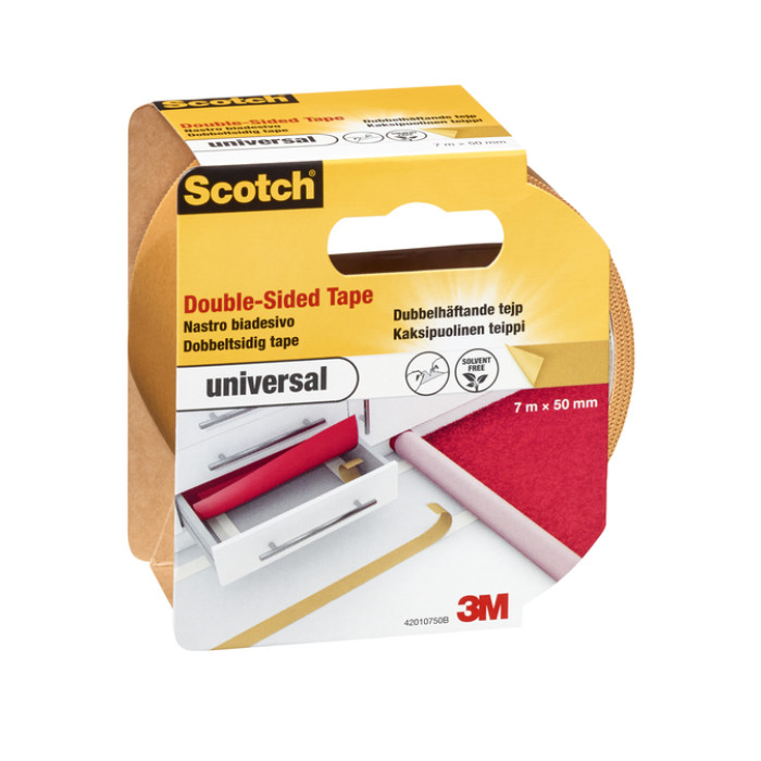 Plakband Scotch universeel dubbelzijdige 50mmx7m