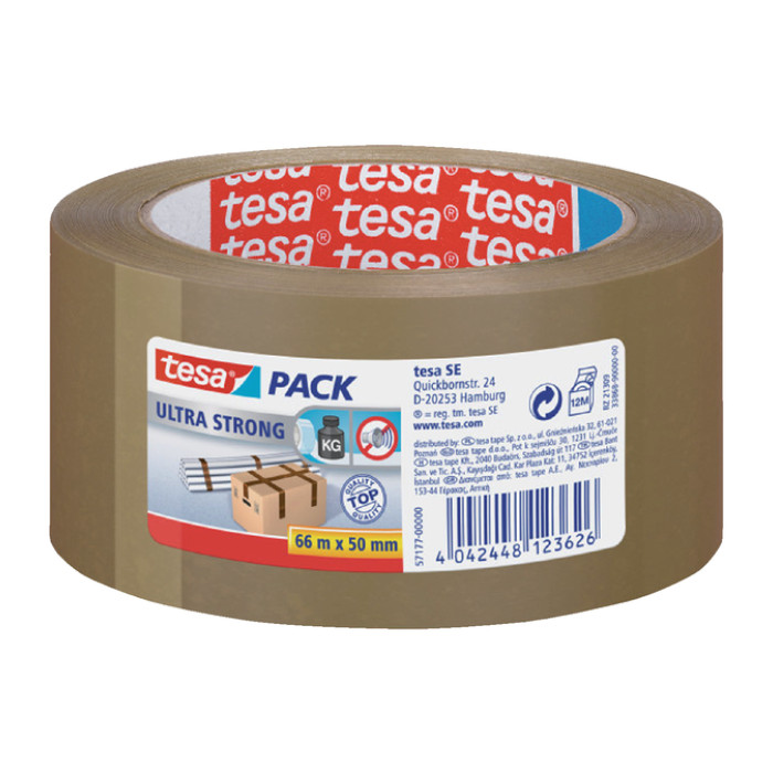 Verpakkingstape tesapack® Ultra Strong 66mx50mm bruin