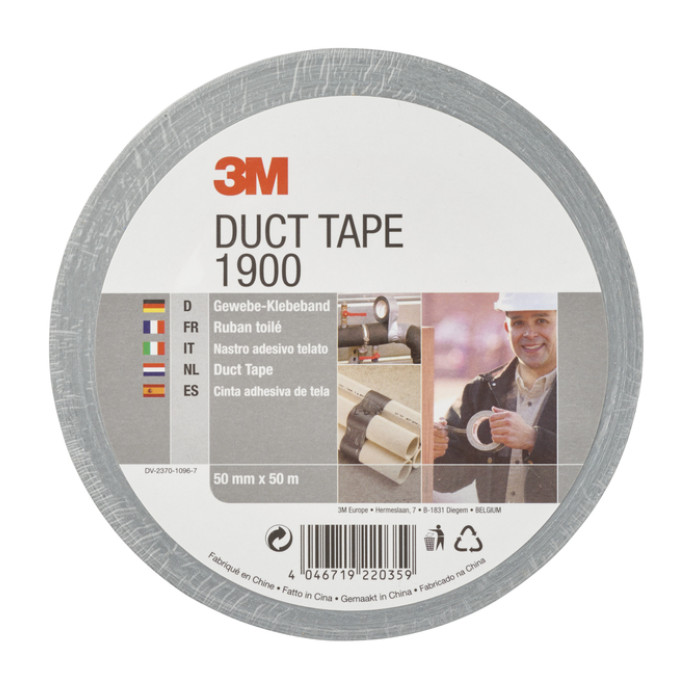 Duct tape 3M 1900 50mmx50m zilver