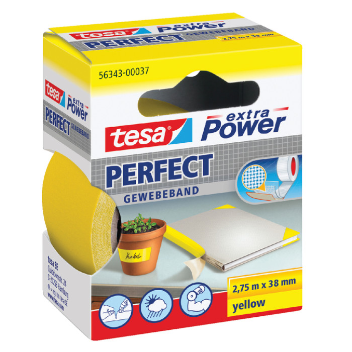 Textieltape tesa® extra Power Perfect 2.75mx38mm geel