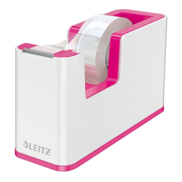 Plakbandhouder Leitz WOW wit/roze