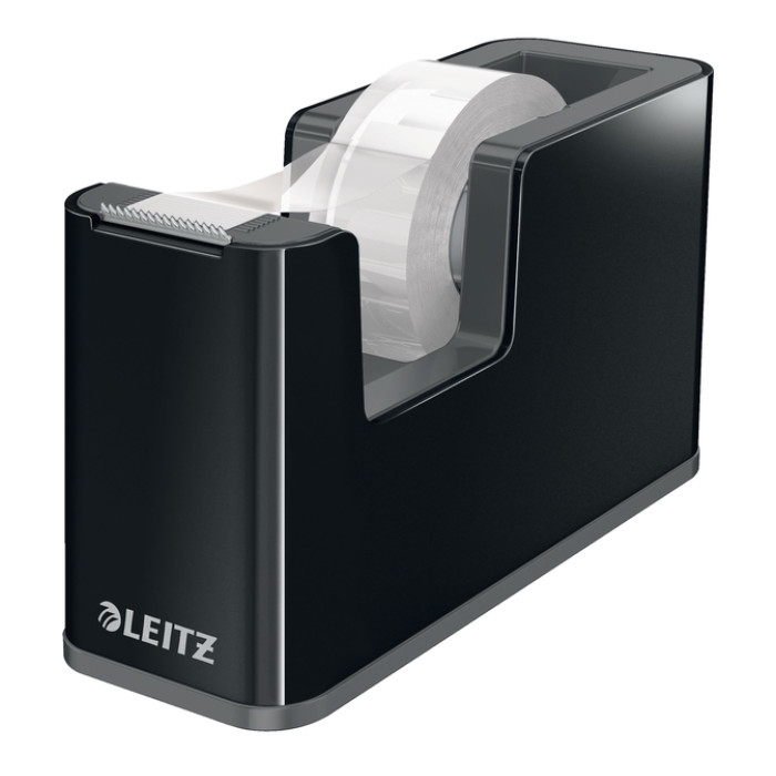 Plakbandhouder Leitz duokleur zwart/grijs