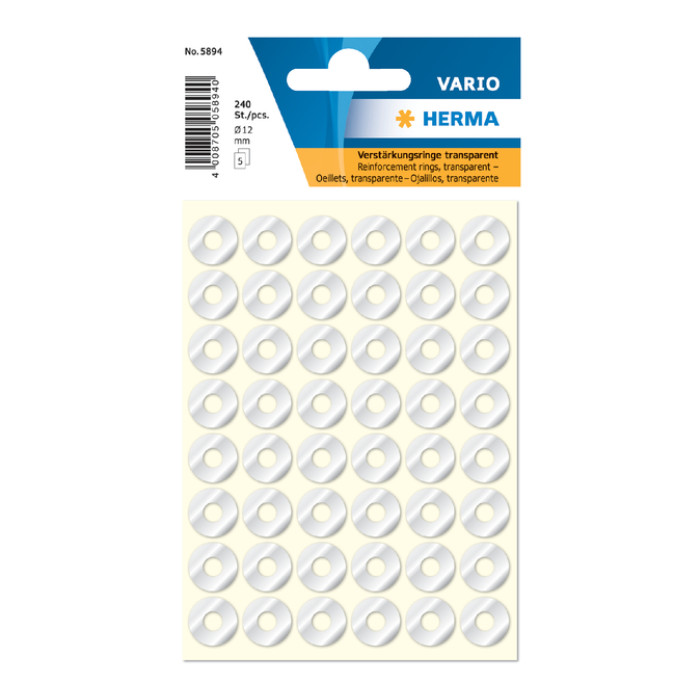 Versterkingsringen HERMA 5894 12mm 240 stuks