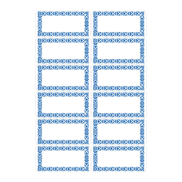 Etiket HERMA 3742 keuken blauw