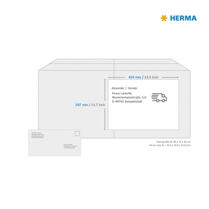 Etiket HERMA 8692 A3 420X297mm 100 etiketten