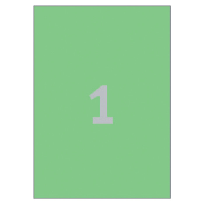 Etiket Avery Zweckform 3472 210x297mm A4 groen 100stuks