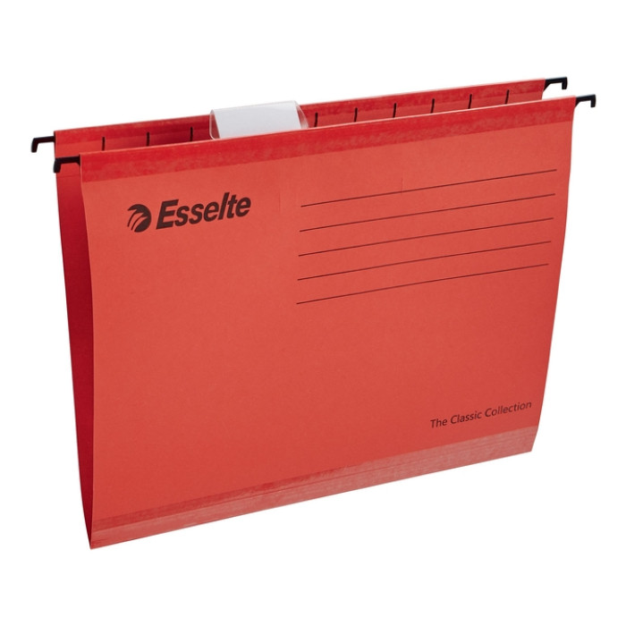 Hangmap Esselte Classic A4 V-bodem 345x240mm rood