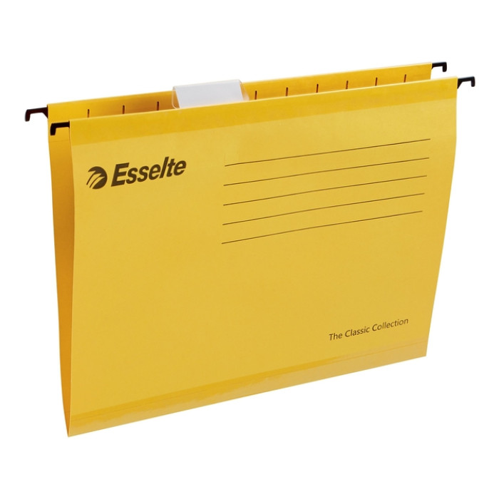 Hangmap Esselte Classic A4 V-bodem 345x240mm geel