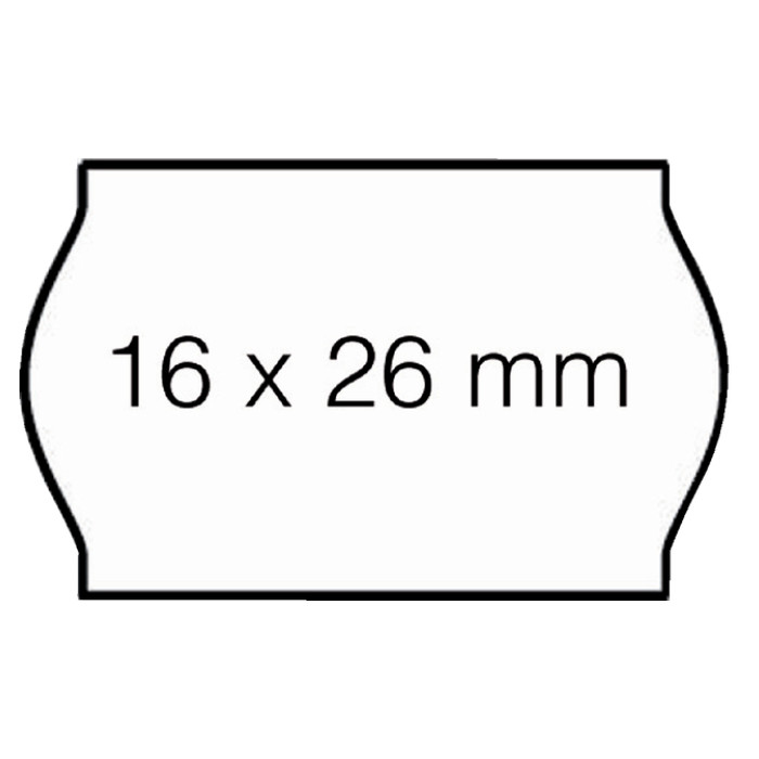 Prijsetiket 16x26mm Open-Data S14/Sato Judo afneembaar wit