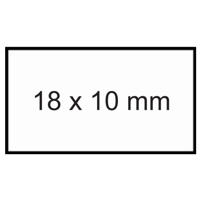 Prijsetiket 10x18mm Sato PB1 afneembaar wit