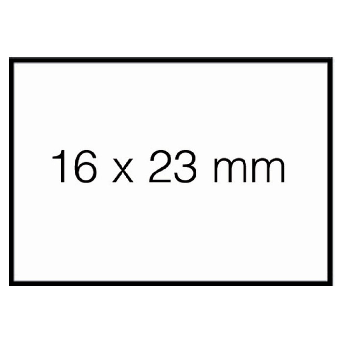 Prijsetiket 16x23mm Sato Duo 20 permanent wit 1500 stuks