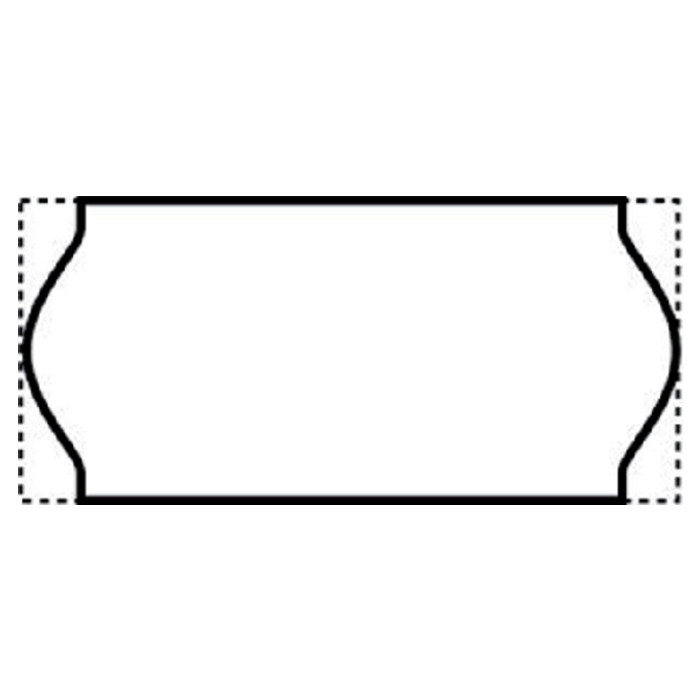Prijsetiket 12x26mm Sato Samark permanent wit 1500 stuks