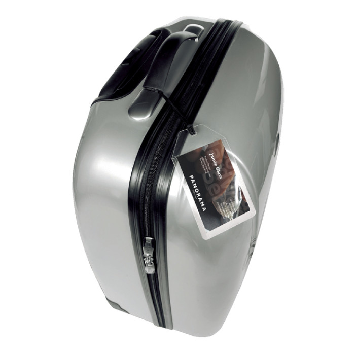 Label bagage Djois 3L 11120 72x123mm met nylonkoord transparant 10 stuks