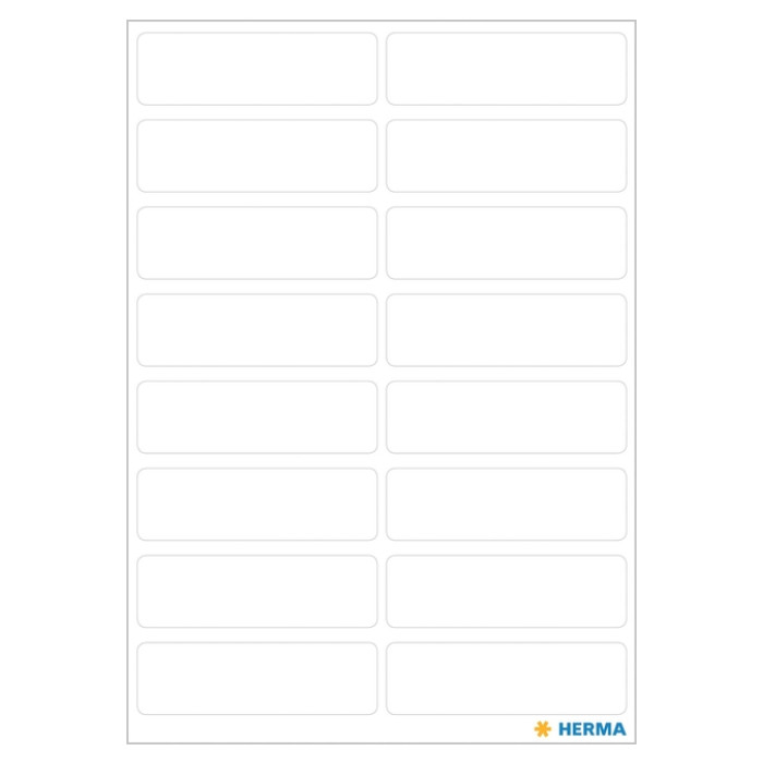 Etiket HERMA 3739 13x40mm wit 112 stuks