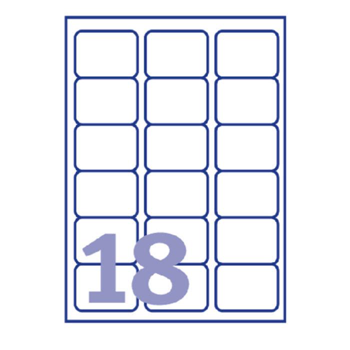 Etiket Avery J8161-40 63.5x46.6m wit 720 etiketten