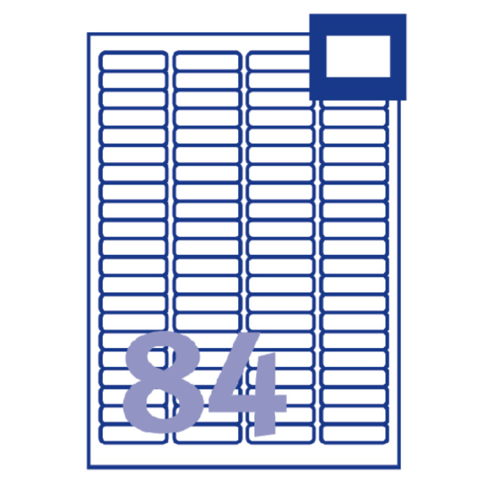 Etiket Avery L7656-25 46x11.1mm wit 2100 etiketten
