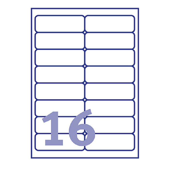 Etiket Avery L7562-25 99.1x33.9mm transparant 400 etiketten