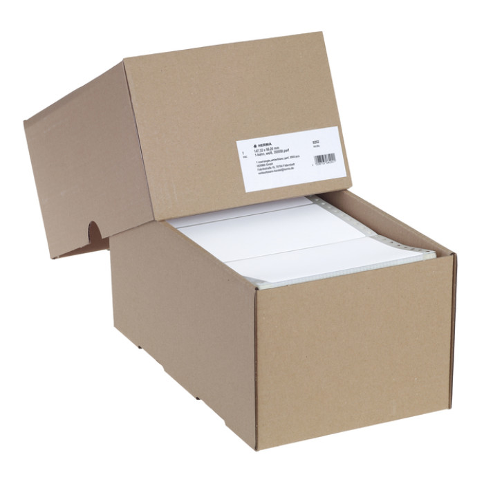 Etiket HERMA 8292 147.3x99.2mm 1-baans wit 3000stuks