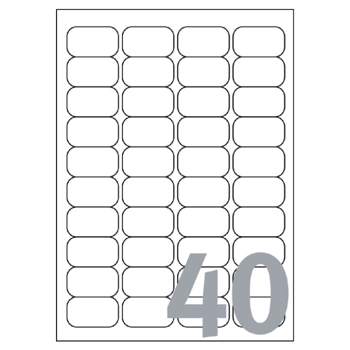 Etiket Avery J8654-25 45.7x25.4mm wit 1000 etiketten