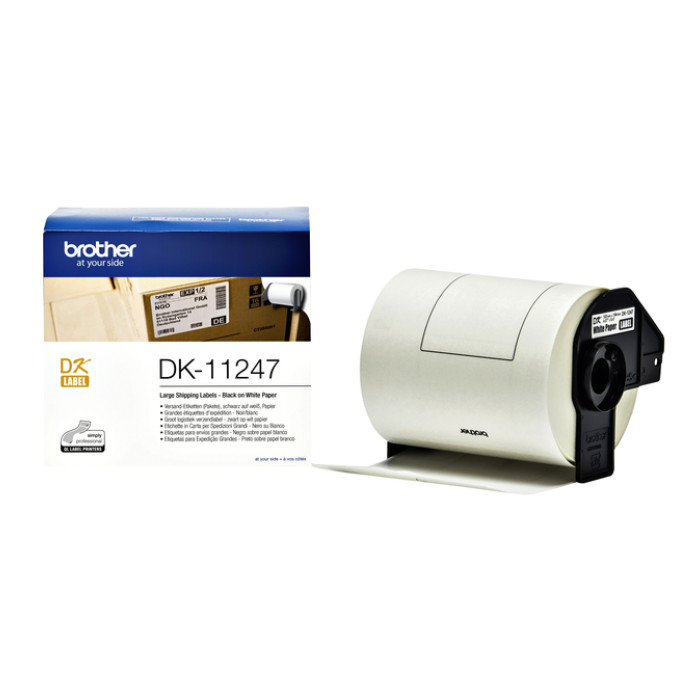 Etiket Brother DK-11247 verzendlabel groot 103x164mm 1 rol á 180 stuks wit