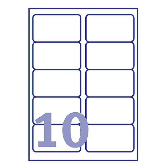 Etiket Avery J8173-10 99.1x57mm wit 100stuks
