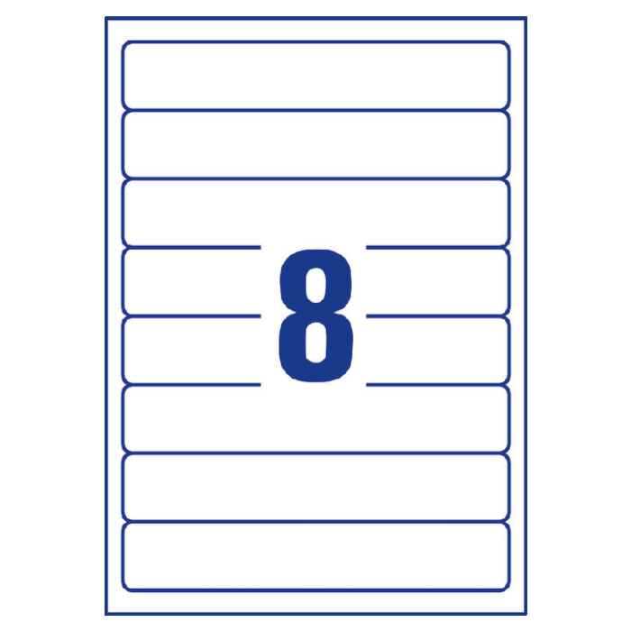 Rugetiket Avery Zweckform smal 34x192mm zelfklevend wit