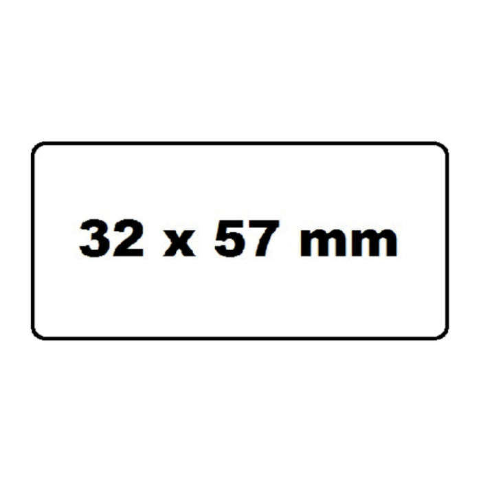 Labeletiket Quantore 11354 57mmx32mm adres wit 1000 stuks