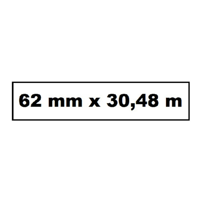 Labeletiket Quantore DK-22205 doorlopend 62mm 1 rol á 30m wit