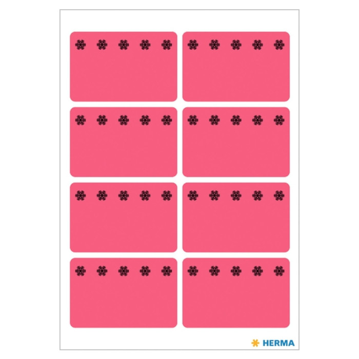 Etiket HERMA 3772 26x40mm diepvries rood 48stuks