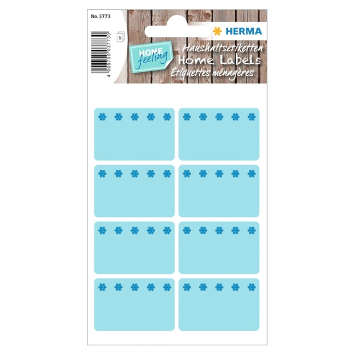 Etiket HERMA 3773 26x40mm diepvries blauw 48stuks
