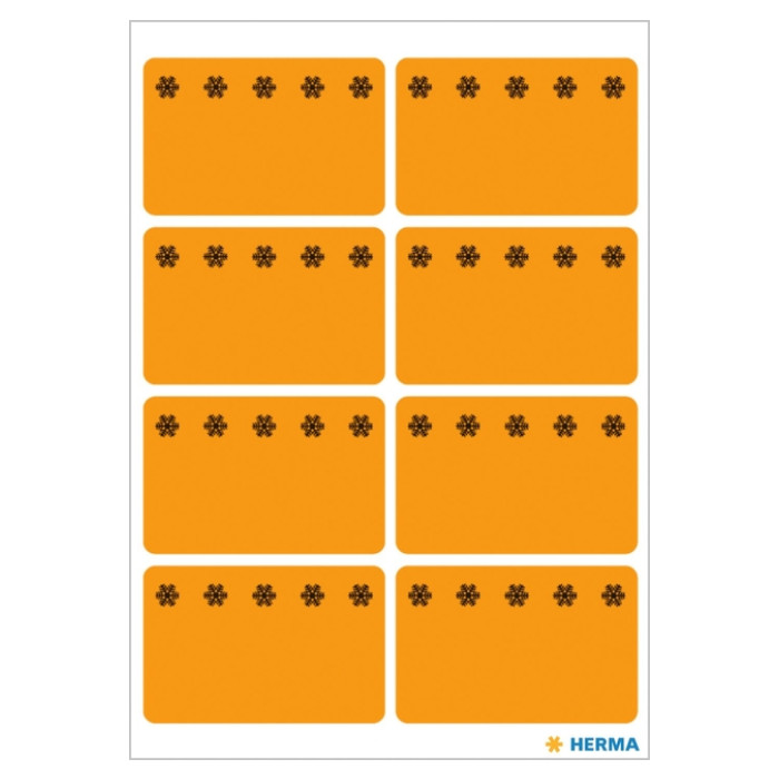 Etiket HERMA 3774 26x40mm diepvries oranje 48stuks