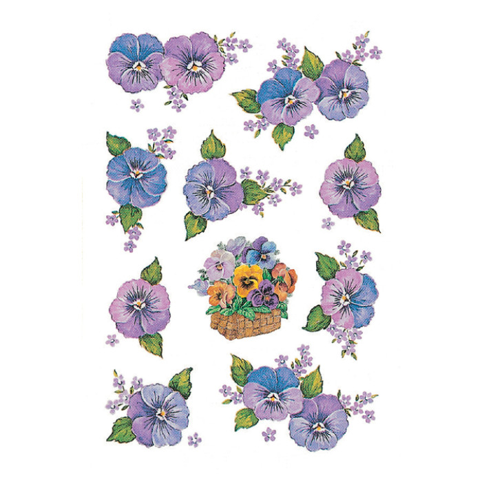 Etiket HERMA 3818 bloem paars