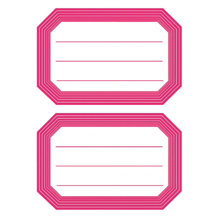 Etiket HERMA 5712 82x55mm schrift rode rand 12stuks