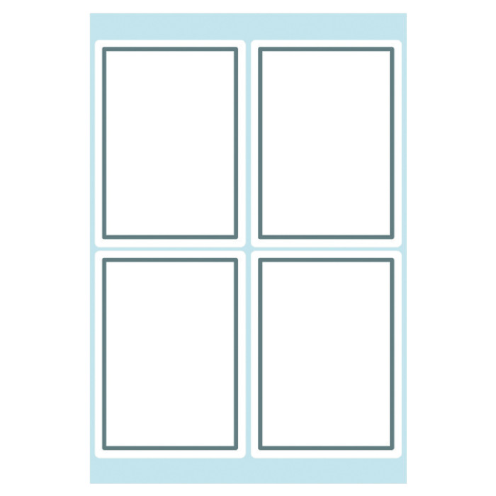 Etiket HERMA 5713 40x55mm schrift grijs kader 24stuks
