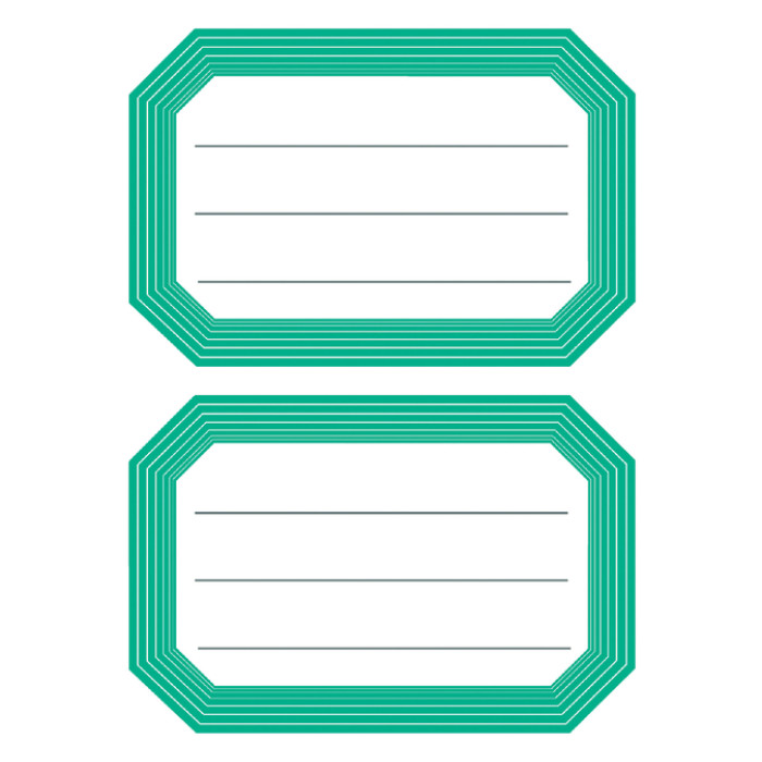 Etiket HERMA 5716 82x55mm schrift groene rand 12stuks