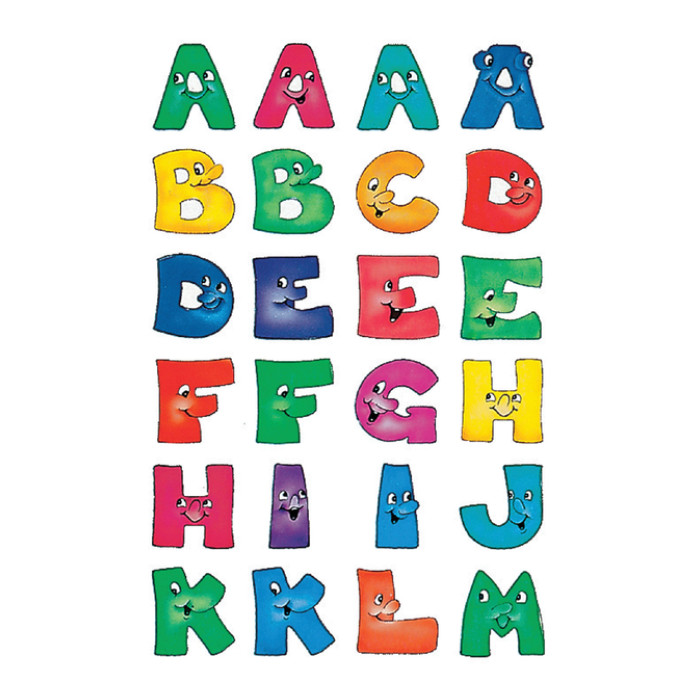 Etiket HERMA 4194 28mm letters a-z gezichten 48stuks