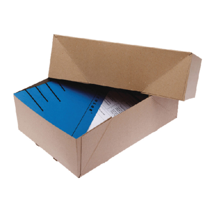 Paraatdoos CleverPack A4 307x220x108mm voor 1000 vel bruin pak à 10 stuks