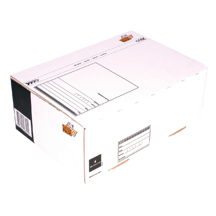 Postpakketbox 4 CleverPack 305x215x110mm wit pak à 25 stuks