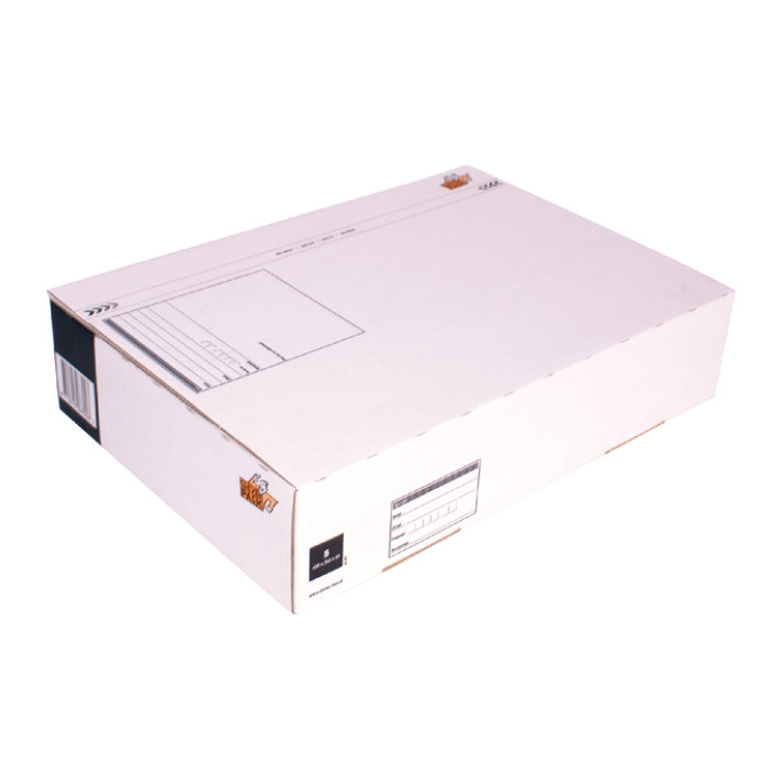 Postpakketbox 5 CleverPack 430x300x90mm wit pak à 25 stuks